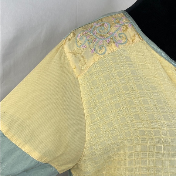 Vintage Faith by Celia Forrester Beaded Embroidered Patchwork Crop Top - Picture 3 of 9